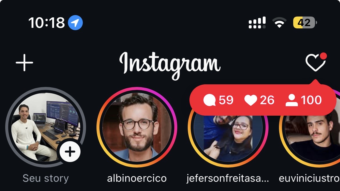 100 novos seguidores em sequência